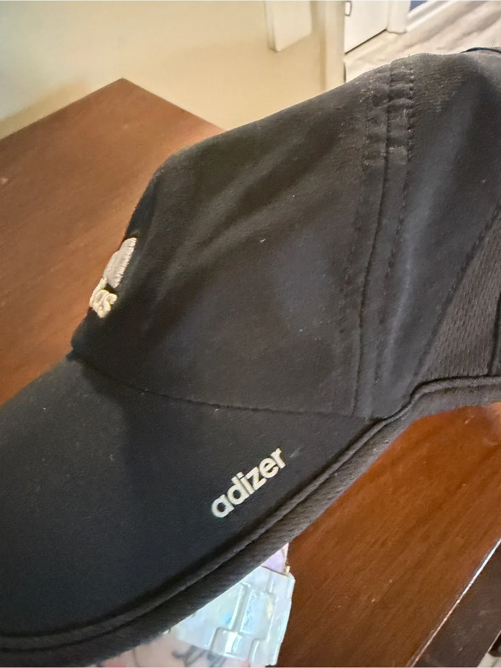 adidas Black Cap with White Embroidered Logo